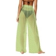 thumbnail image 5 of BFHHYA Women Boho Chiffon Pants UPF 50+ Sun protection Polka Dot Palazzo Trousers Wide Leg Summer Beach Pants, 5 of 6