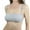 Silver, variant on ToBeInStyle Women's Straight Strap Bandeau Bra