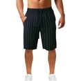thumbnail image 3 of Blekii Men's Linen Shorts, Casual Lightweight Drawstring Shorts Spring Summer Casual Sports Bottoms, Breathable Lightweight Shorts for Hot Weather, Comfortable Lounge Or Beach, 3 of 6