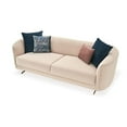 thumbnail image 5 of Enza Home Vienna 3-Seater Fabric Sofa in Ecru Cream/Rose Gold, 5 of 8