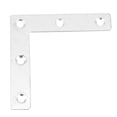 thumbnail image 1 of 50pcs L Shaped Corner Plate Connector 1mm Stainless Steel Furniture Fittings Connectors, Humanized Design, Countersunk Head Screw Hole for Easy Installation, Brushed, 1 of 7