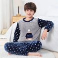 thumbnail image 1 of Ropa para niñas, conjunto de pijamas de lana de Navidad, franela para niños, ropa de dormir cálida de dibujos animados, ropa de casa para niños, invierno, otoño, primavera, adolescentes de 5 a 15 años, 1 of 4