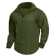 thumbnail image 1 of pstuiky camisa de manga larga para hombre, Camisa de manga larga con cuello alto y cremallera para hombre Tops de talla grande para hombre xxl, 1 of 5