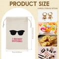 thumbnail image 2 of 24 Pcs Hangover Kit,Cotton Drawstring Bag,Printed Party Favor Pouch for Bachelorette Wedding Bridal Shower Party,Sunglasses Design, 2 of 10