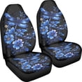 thumbnail image 3 of Binienty Blue Dragonfly Florals Car Seat Cover for Men Women Soft Breathable Automotive Interior Protector Universal Fit for Car SUV Sedan Truck Easy to Install, 3 of 7