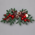thumbnail image 2 of TheFound Christmas PVC Wreath Artificial Wreath with Berry Christmas Ball Decor for Front Door, Window, 2 of 5