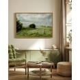 thumbnail image 4 of Drsoum Vintage 24x36in Natural Framed Landscape Canvas Wall Art Home Decor Grassland Classic Wall Prints Farmhouse Bathroom Office Decor, 4 of 6