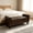 Faux Leather Brown, variant on 51 inch White Velvet Storage Ottoman Bench, Upholstered End of Bed Bench with Rolled Arms & Hidden Storage, Entryway Bench with Storage for Bedroom Living Room