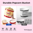 thumbnail image 6 of Fit Meal Prep 25 Pack Classic Paper Popcorn Buckets Disposable, 85 Oz Grease Resistant Popcorn Bowls Cups for Machine Home Theater Carnival Movie Night, 6 of 7