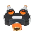 thumbnail image 1 of 2 Way Connector, Easy To Use Garden Hose Adapter 2 Way Hose Connector Pipe Fittings  For Irrigation For Garden, 1 of 8