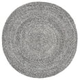 thumbnail image 2 of SAFAVIEH Braided Caleb Solid Polyester Reversible Area Rug, Gray/Charcoal, 4' x 4' Round, 2 of 7