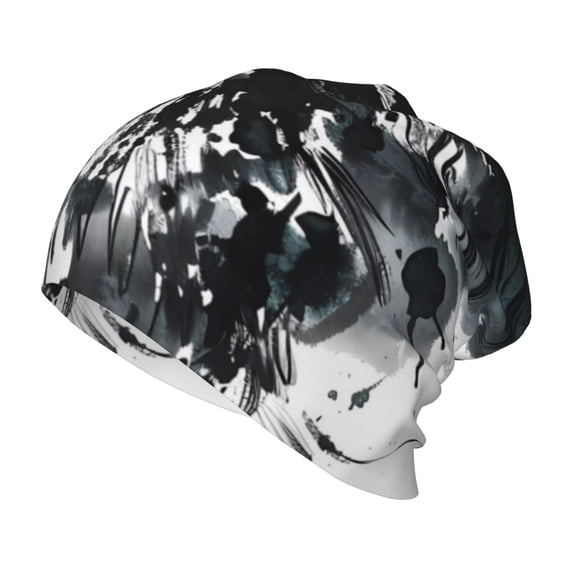 Honeii Abstract Eagle Ink Print Kids Knit Beanie Watch Hat ,Knit Cap for Boys and Girls