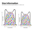 thumbnail image 2 of Fotbe Bear And Polka Dot Bolsa Mochila con Cordón Estampada, Bolsa de Gimnasio Deportiva, Bolsa Cinch, Bolsa con Cordón para Hombres y Mujeres-Medium, 2 of 6