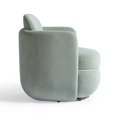thumbnail image 6 of Wolfie Mint Green Velvet Swivel Chair, 6 of 8