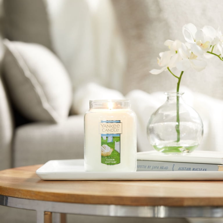 Yankee Candle, Large Jar Candle, 22 oz, Clean Cotton® - Walmart.com