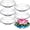 6, variant on 6 Pcs Hydroponic Planter Lotus Flower Pot Planter Lotus Bowl Clear Glass Fish Bowl Vase for Planting Indoor Home Decor Water Lily Narcissus Planting Water Lily (7.09in)