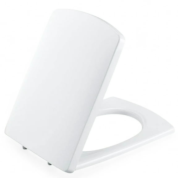 Kohler Escale Elongated Toilet Seat in White – Model K-E70004-0 | Genuine Replacement with Durable Metal Hinges & Closed-Front Design