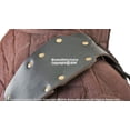 thumbnail image 4 of Black Genuine Leather Baldric for Medieval Long Sword Claymore Belt Frog Hanger, 4 of 10