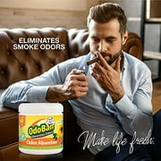 OdoBan Solid Odor Absorber Eliminator for Home and Small Spaces, Citrus Scent, 14 Ounces