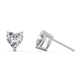thumbnail image 2 of Heart Birthstone Stud Earrings, 2 of 4