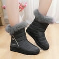 thumbnail image 4 of Snow Boots Winter Warm Boots For Women's Snow Boots Ankle Boots Warm Shoes Boots Cute Snow Boots Women Size 11 Tall Snow Boots for Women Size 12 Winter Shoe Boots Wide Snow Boots for Women Women Snow, 4 of 9