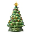 thumbnail image 1 of Árbol de Navidad de Cerámica Casafield Verde con Luces y Adorno 38 cm, 1 of 7