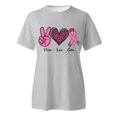 thumbnail image 4 of YDLCAFD T-Shirt Femme Imprimé Manches Courtes Col Rond T-Shirt Haut Blouse, 4 of 4