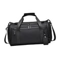 thumbnail image 3 of Bolsa de lona Viajamiento de la bolsa Duffel Tote Ajustable Correa impermeable Bolsa de prenda para hombres Bolsa de viaje para acampar 45 x 22 x 21 Negro, 3 of 8
