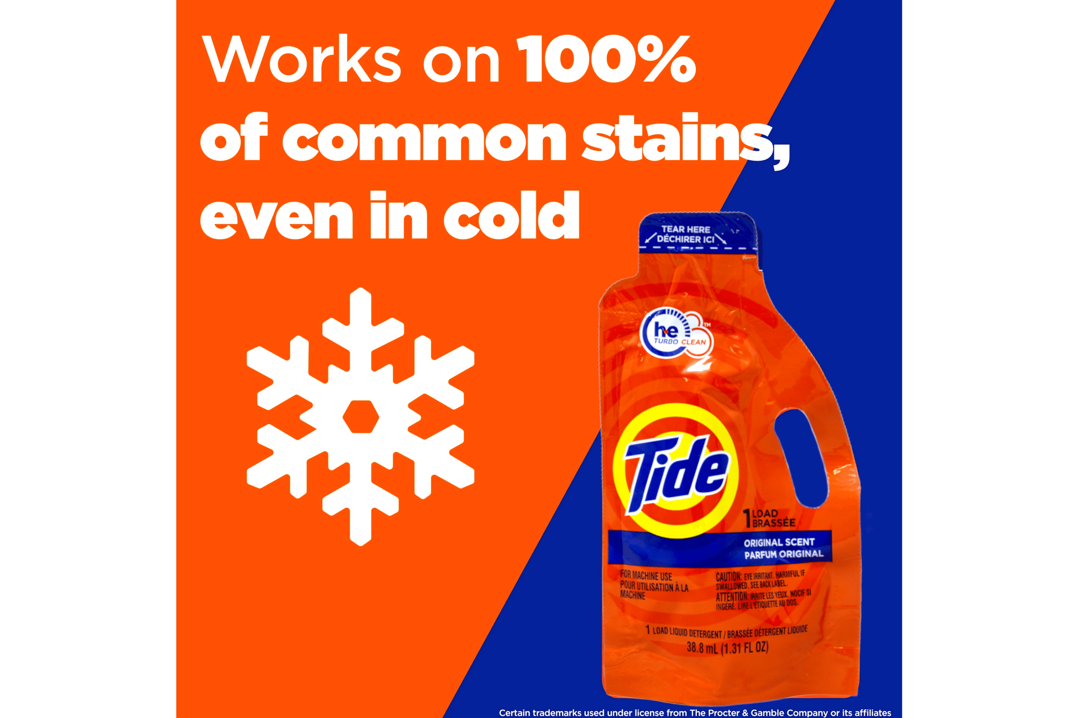 (2 pack) Tide Ultra Concentrated Laundry Detergent and Washing Soap, Travel Size, 1.31 fl oz