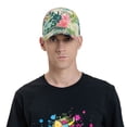 thumbnail image 5 of Yiaed Tropical Flowers Print Cap Adjustable Size for Running Workouts and Outdoor Activities All Seasons, 5 of 5