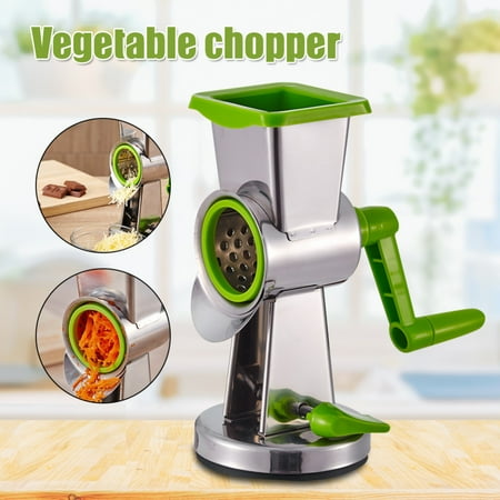

TOPOINT Stainless Steel Hand Crank Rotary Grater Multifunctional Kitchen Vegetable Cutter New