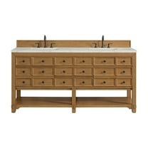 James Martin Vanities 505-V72-3Vsl Malibu 72" Free Standing Double Basin Vanity Set -