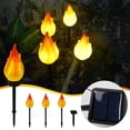 thumbnail image 1 of Pgyong Liquidation! Effet de Flamme Solaire Extérieur Lumière Étanche Décoration de Paysage de Jardin, Veilleuse LED Scintillante pour Cour, Allée et Cour, 1 of 9