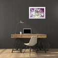 thumbnail image 3 of Johnson, George 14x11 White Modern Wood Framed Museum Art Print Titled - Purple and White Dahlia, 3 of 4