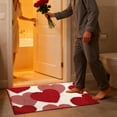 thumbnail image 5 of SLYNSHome Heart Love Doormat Valentine's Day Decorative Entrance Mat Non Slip Washable Bathroom Rug for Indoor Outdoor Decoration, 5 of 7