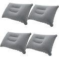 thumbnail image 1 of FrostHike 4 Pcs Grey Ultralight Inflatable Pillow Small Squared Flocked Fabric Air Pillow for Hiking,Camping,Traveling,Napping,Desk Rest,Neck &Lumbar Support, 1 of 5