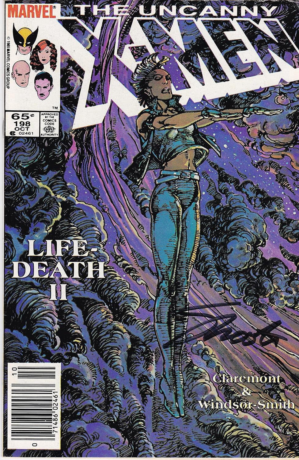 Uncanny X-Men #198 Signed Jim Shooter