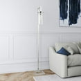 thumbnail image 5 of 67" Nickel Reading Floor Lamp With Clear Seeded Glass Drum Shade, 5 of 9