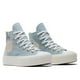 thumbnail image 3 of Converse A1l Star Lift - Zapatillas altas de lona con cordones, antideslizantes y resistentes al desgaste para mujer, color azul, 3 of 4