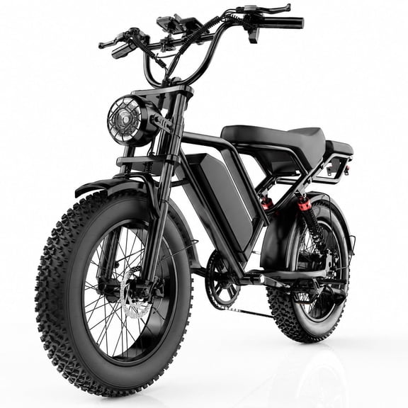 Nexrid 20" Fat Tire Class 3 Electric Motorcycle for Adults,750W,48V 18Ah Removable Battery,28MPH Speedometer,50 Miles Max Range,UL 2849 Certified