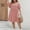 c01Pink, variant on LNWUY Plus Size Women's Summer Dresses Round Neck Flutter Sleeve Flowy Short Mini Dress Casual A-Line Ruffle Tiered Swing Dresses Green XXXL