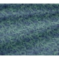 thumbnail image 5 of oneOone Viscose Jersey Teal Blue Fabric Batik Craft Projects Decor Fabric Printed By The Yard 60 Inch Wide, 5 of 5