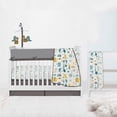 thumbnail image 2 of Bacati - Little Dino Aqua/Teal/Yellow Boys Musical Baby Crib Mobile, 2 of 14