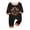 2# Baby, variant on Halloween Family Matching Pajamas Short Sleeve Black Cat Print Top Pumpkin Ghost Pattern Long Pants Family Sleepwear Set