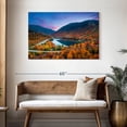 thumbnail image 3 of Elephant Stock Autumn In New Hampshire Wall Art - Horizontal Canvas Wall Art - Living Room Wall Decor - Nature Canvas - Blue And Orange Decor - 45" x 30", 3 of 8