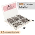 thumbnail image 2 of Mr. Pen- Safety Pins, Safety Pins Assorted, 300 Pack, Assorted Safety Pins, Safety Pin, 2 of 9