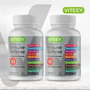 VITEEY 11 in 1 Multivitamin for Women, Men and Teens, Immune Support, 60 Count, 2 Pack