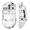 White & Griptape, variant on Magic-Refiner X2 Lightweight Wireless Gaming Mouse,Tri-Mode(2.4G/Wired/BT),25KDPI,PAW3311 Optical Sensor,1000Hz Polling Rate,500mAh,69g Ergonomic Mice for Medium,Large Hands(White&Tape)