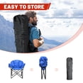 thumbnail image 5 of NAIZEA Heated Camping Chair, Portable Outdoor Folding Lounge Chair, 3 Adjustable Temperature Levels, Supports 500lb, Blue 2pack, 5 of 9
