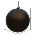 thumbnail image 2 of Vickerman 8" Chocolate Matte Ball Ornament, 2 of 5